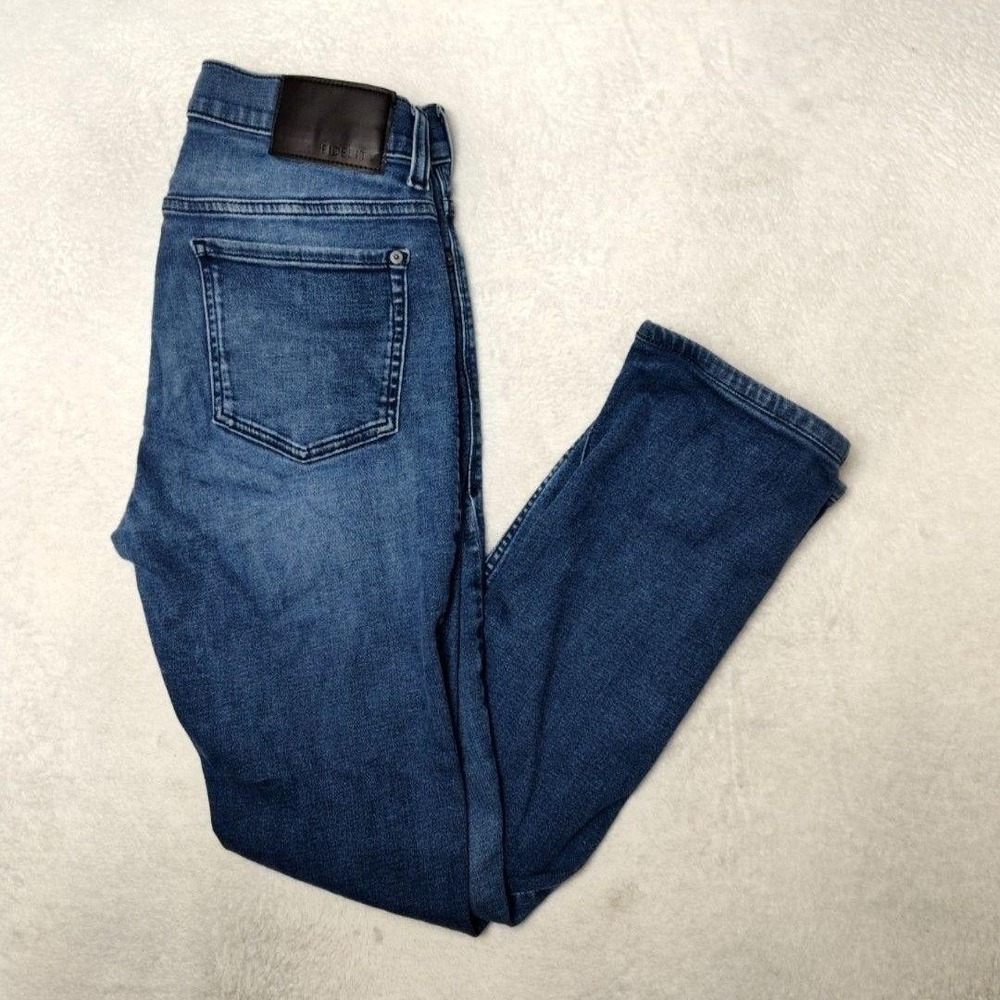 Fidelity Jeans Mens 33x32 Blue Torino Slim Tapered Medium Wash Denim Stretch